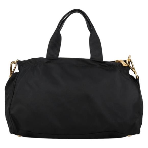 PRADA Hand Bag Nylon 2way Black Gold Auth yk19352V - Picture 2 of 16